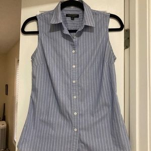 Banana Republic Riley Tailored Fit Sleeveless Button Down Size 0